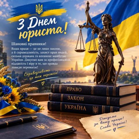 Вітання з Днем юриста